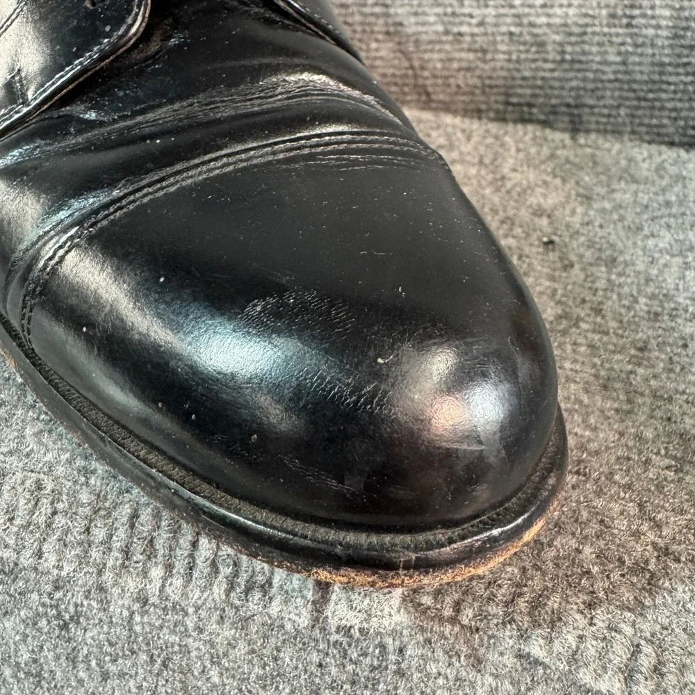 Bostonian Classics Mens Black Leather Cap Toe Lace Up Dress Shoes Oxfords 8D